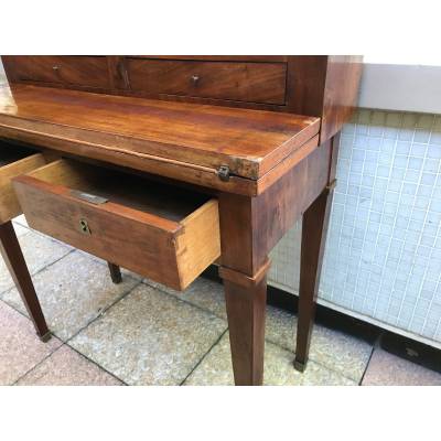 Petit meuble bonheur du jour en acajou d' epoch 19 ème Directoire