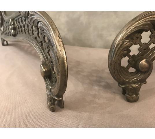 Paire de décors en fonte d'époque 19 ème