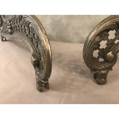 Paire de décors en fonte d'époque 19 ème