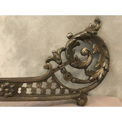 Paire de décors en fonte d'époque 19 ème