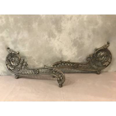 Paire de décors en fonte d'époque 19 ème