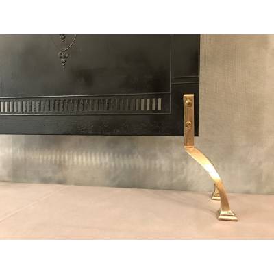 Display of fire, firewalls of painted sheet metal of epoch circa 1900