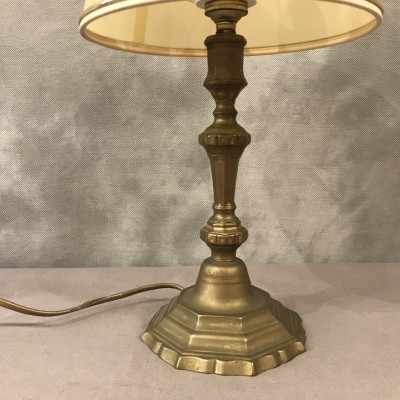 Lampe en laiton d'époque 19 ème