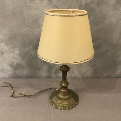 Lampe en laiton d'époque 19 ème