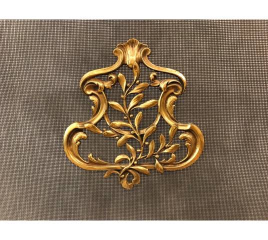 Small antique fireplace screen 19 th of the Louis XV style