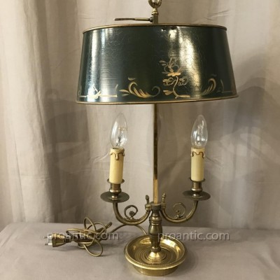 Lampe bouillotte en bronze et laiton 20 ème