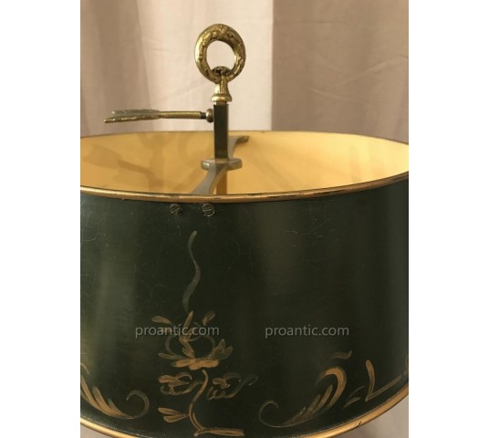 Bronze and brass kettle lamp 20 th