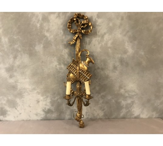 Applique en bois doré fin 19 ème
