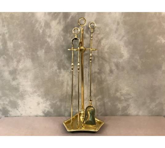 Stack Servant in Polished and Polished Brass Charles X