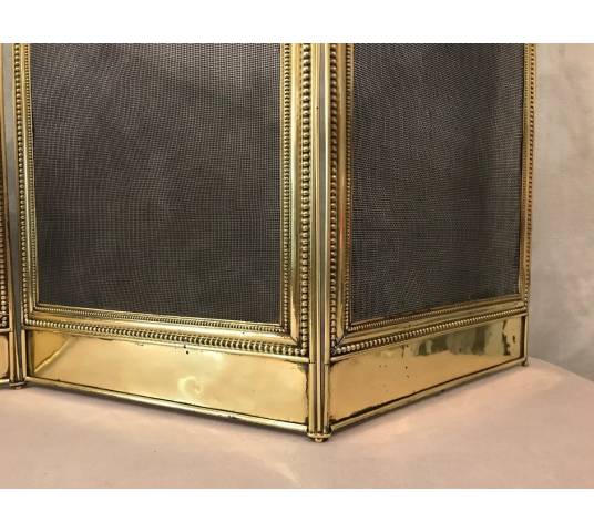 Pare fireplace in brass of epoch 19 th Louis XVI Napoléon III
