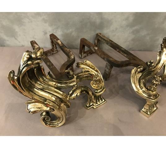 Beautiful, polished bronze caterpillar, at the end of 18 th rocker