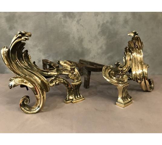 Beautiful, polished bronze caterpillar, at the end of 18 th rocker