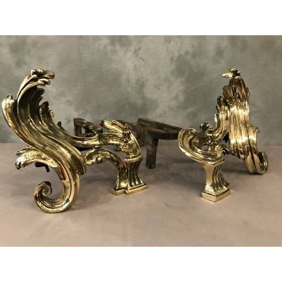 Beautiful, polished bronze caterpillar, at the end of 18 th rocker